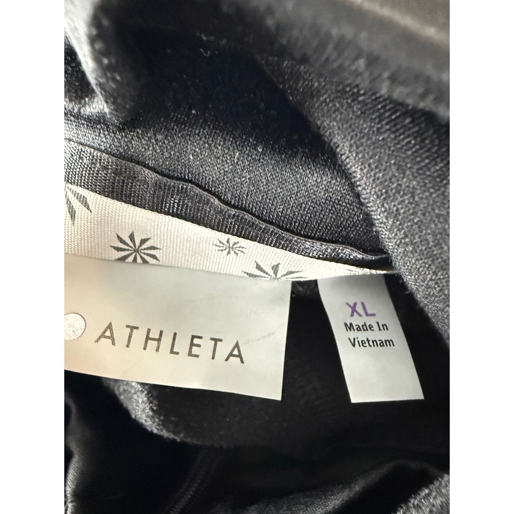 Athleta Size XL Full Zip Activewear Hoodie Jacket Black Long Sleeve Women - Picture 7 of 10